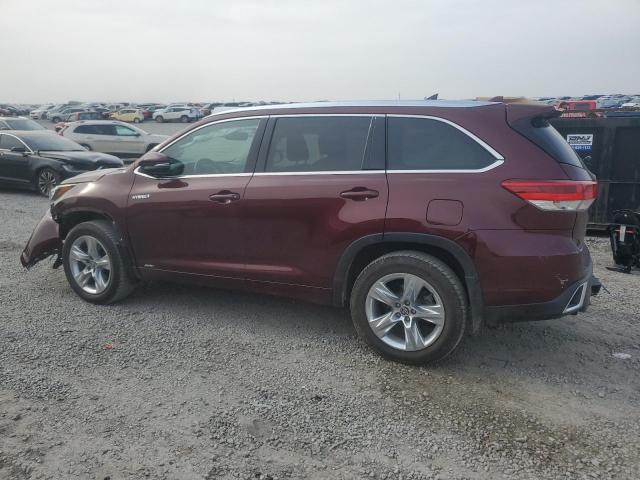  TOYOTA HIGHLANDER 2017 Бургунди