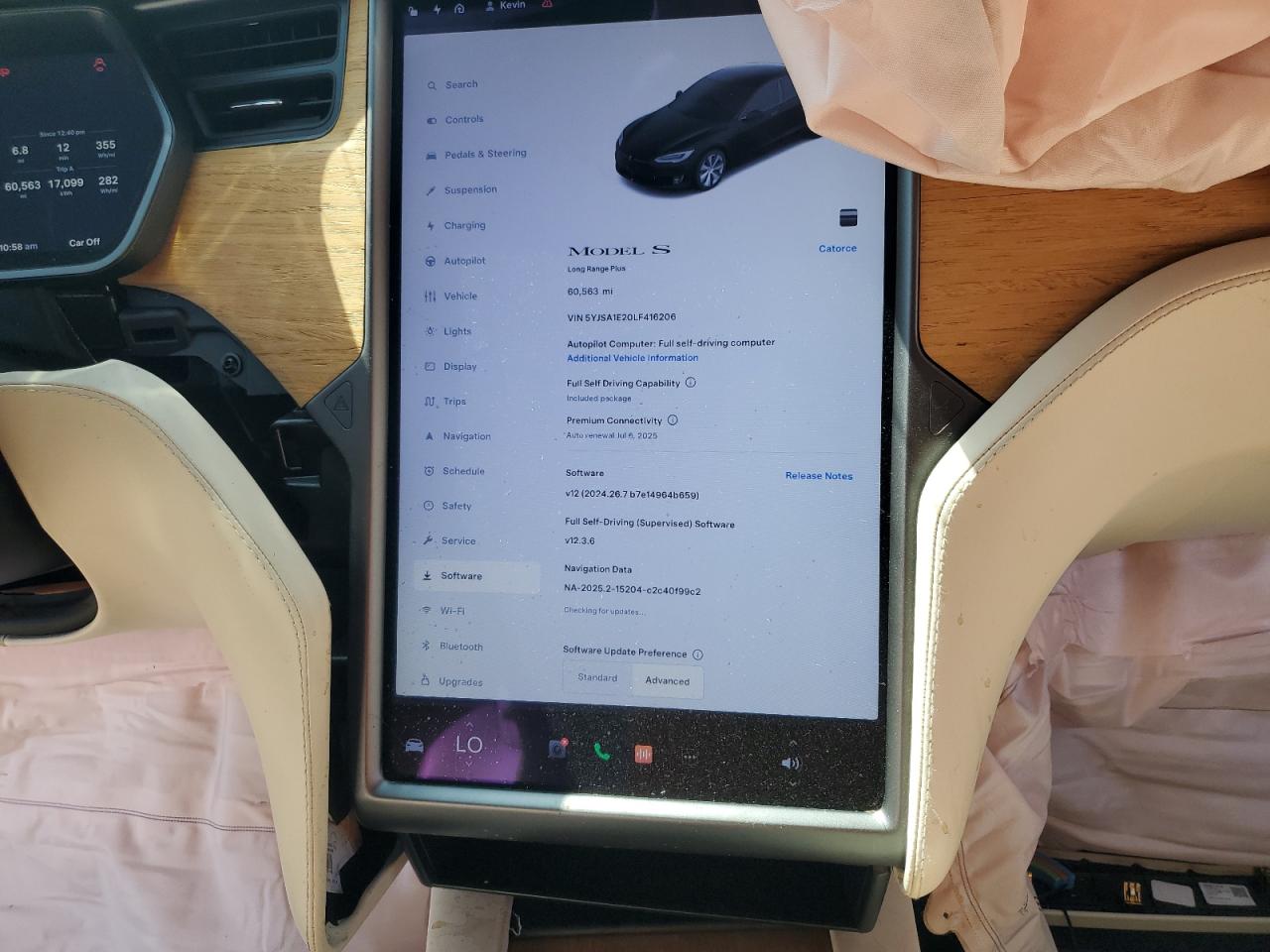 2020 Tesla Model S VIN: 5YJSA1E20LF416206 Lot: 62321785