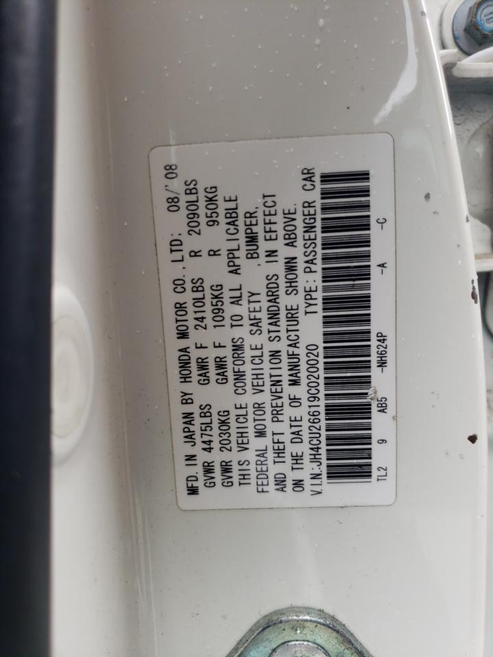2009 Acura Tsx VIN: JH4CU26619C020020 Lot: 59684505