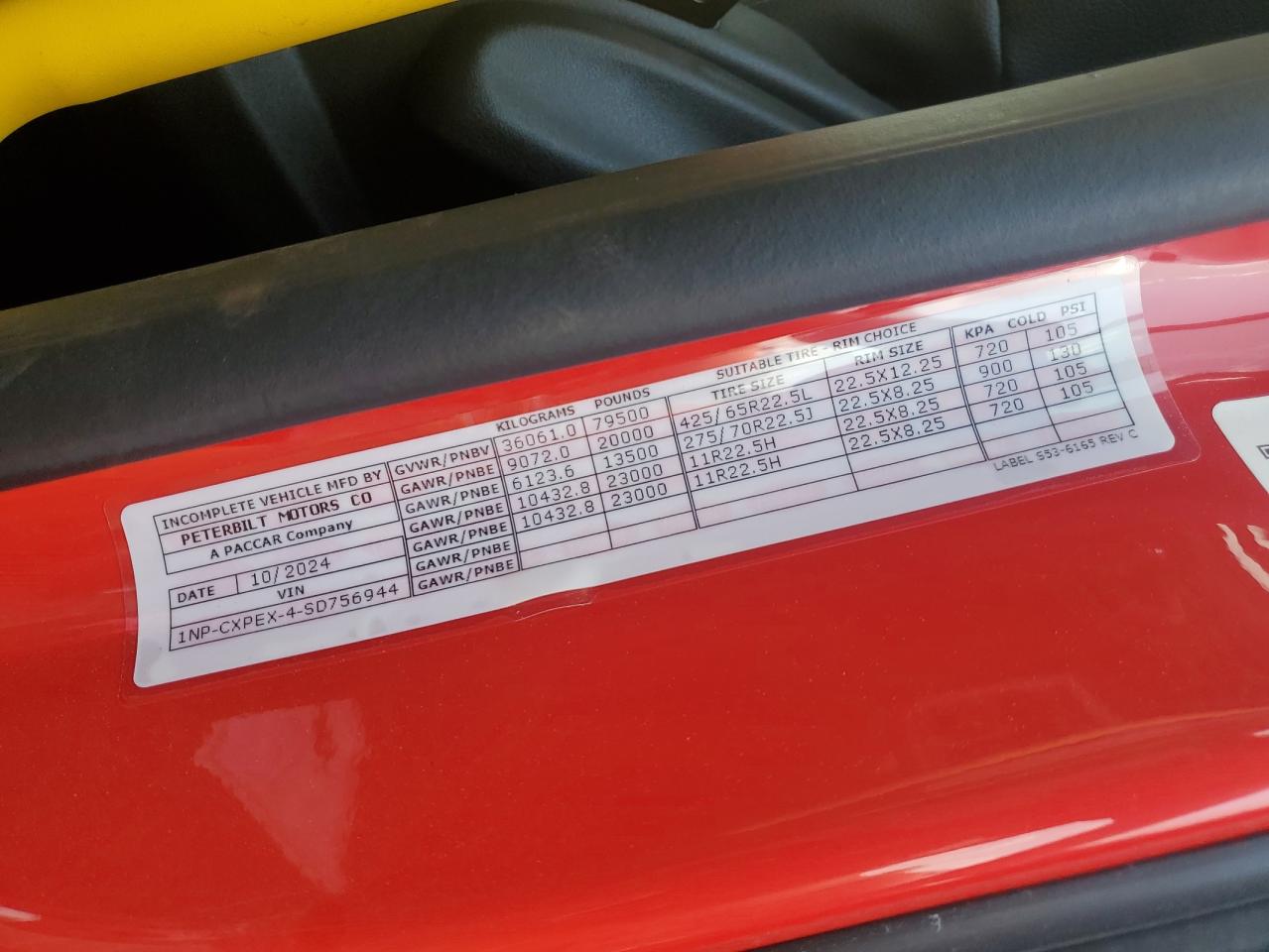 PETERBILT ALL MODELS 2025 VIN 1NPCXPEX4SD756944 фото 10