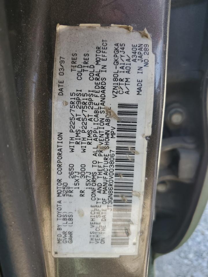 1997 Toyota 4Runner Sr5 VIN: JT3GN86R0V0038067 Lot: 62871505