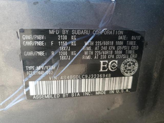 2018 SUBARU OUTBACK 2.5I LIMITED  
