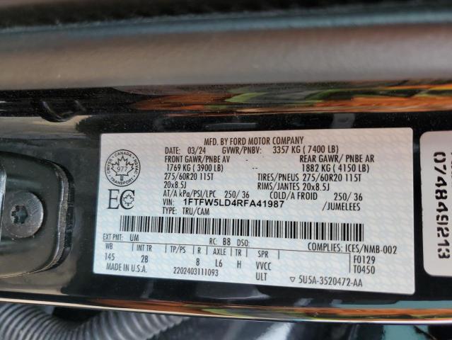 2024 FORD F150 LARIAT  