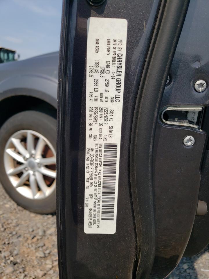 2014 Dodge Journey Sxt VIN: 3C4PDCBG1ET270508 Lot: 60978475