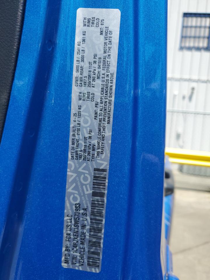 2025 Jeep Wrangler Sahara VIN: 1C4PJXEN1SW573983 Lot: 61785395