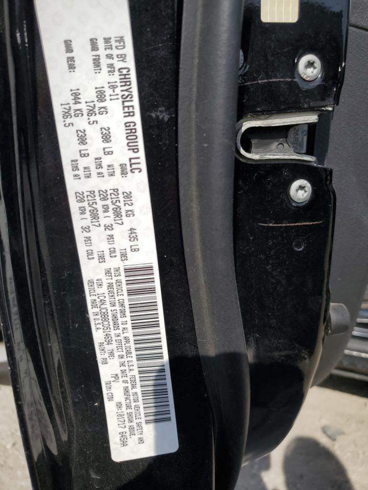 2012 Jeep Compass Sport VIN: 1C4NJCBB8CD514694 Lot: 61727125