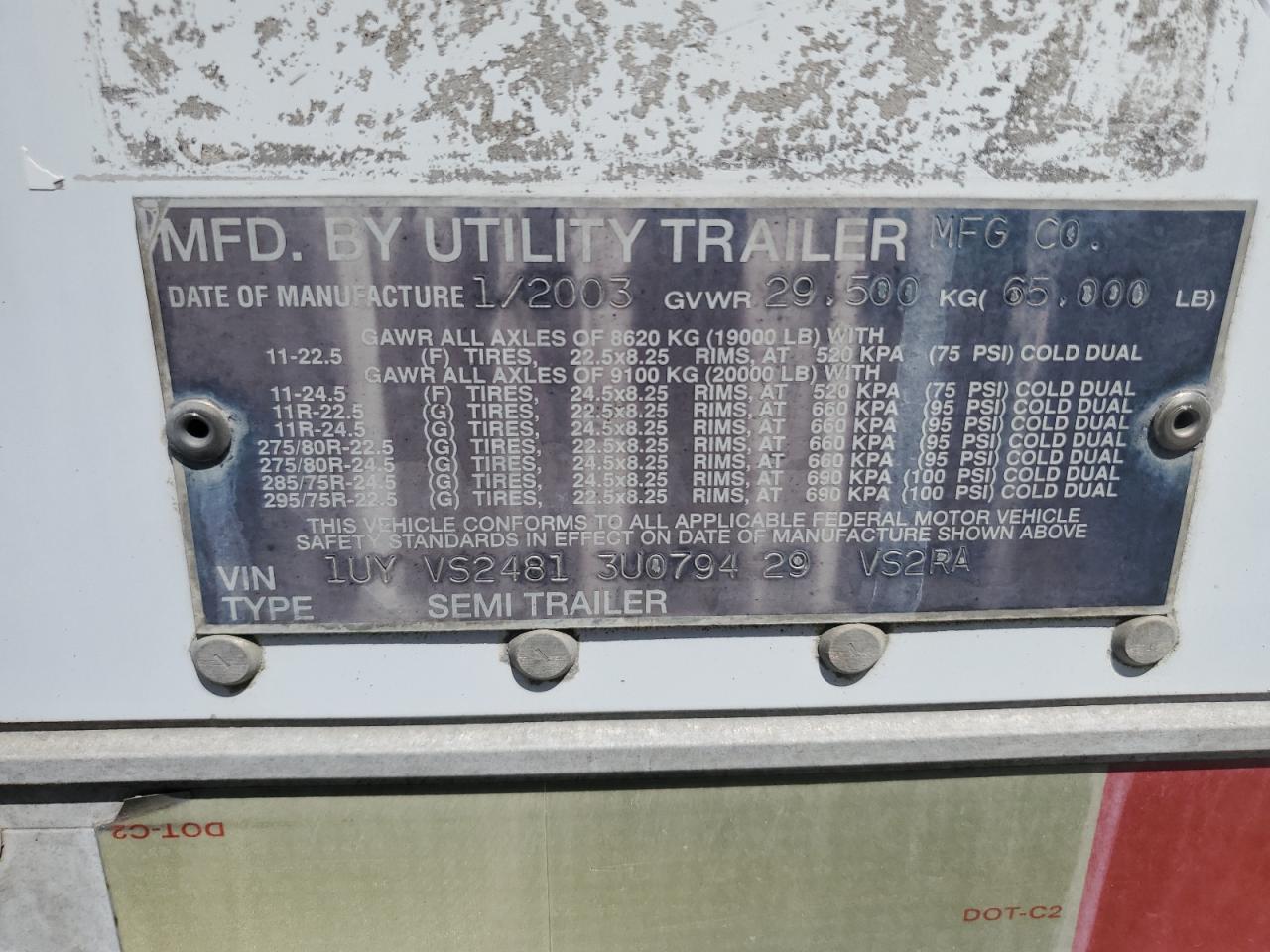 UTILITY ALL Models 2003 VIN 1UYVS24813U079429 фото 10