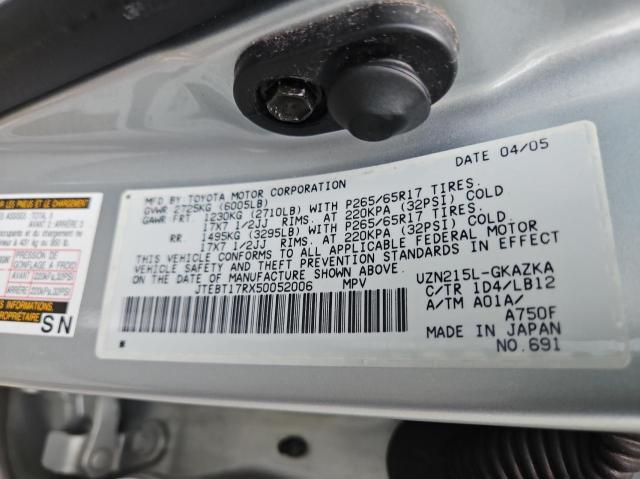 2005 TOYOTA 4RUNNER LIMITED  