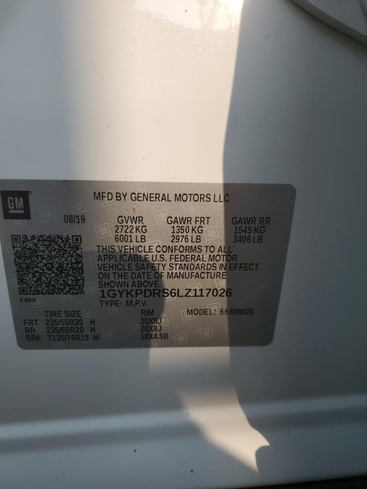 2020 Cadillac Xt6 Premium Luxury VIN: 1GYKPDRS6LZ117026 Lot: 59591825
