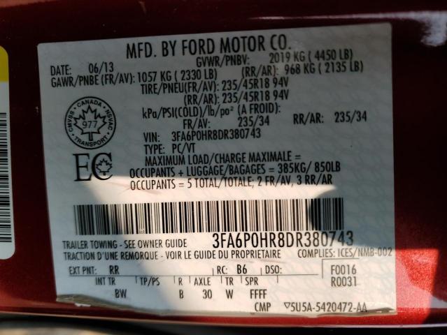 2013 FORD FUSION SE