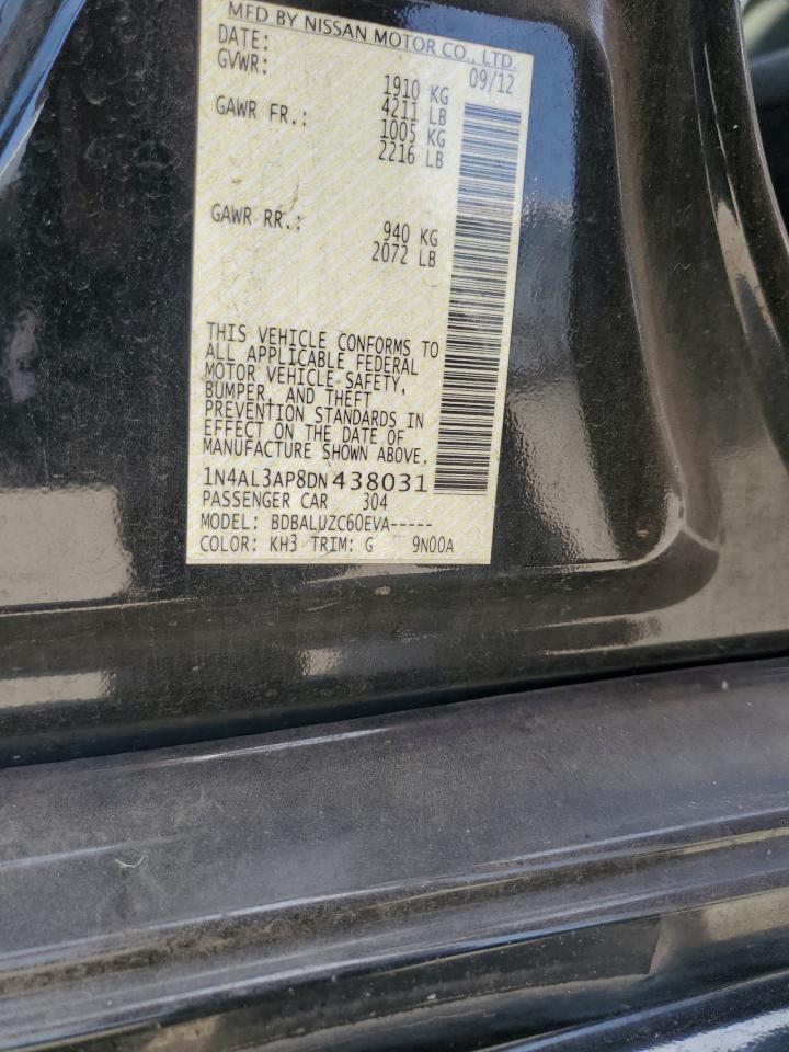 NISSAN ALTIMA 2013 VIN 1N4AL3AP8DN438031 zdjęcie 12