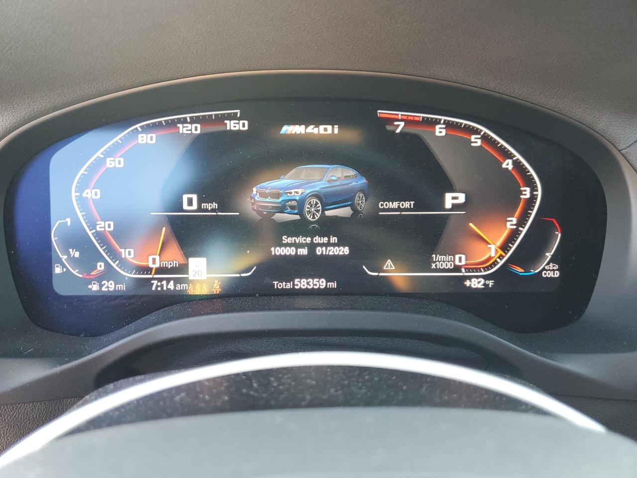 2020 BMW X4 xDrivem40I VIN: 5UX2V5C01L9B17770 Lot: 62133455