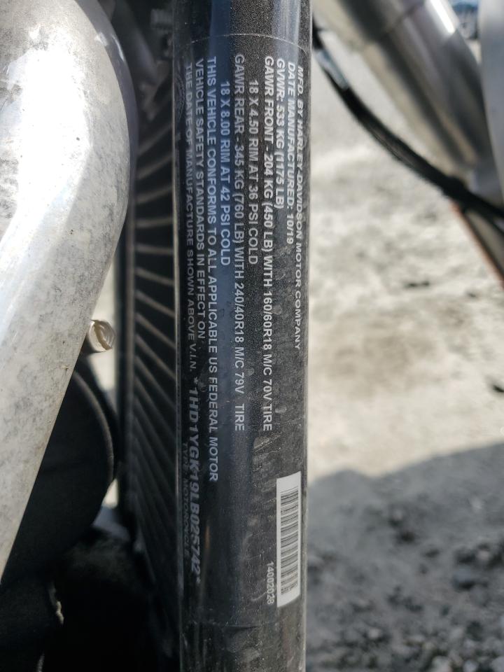 2020 Harley-Davidson Flfbs VIN: 1HD1YGK19LB025742 Lot: 61533895