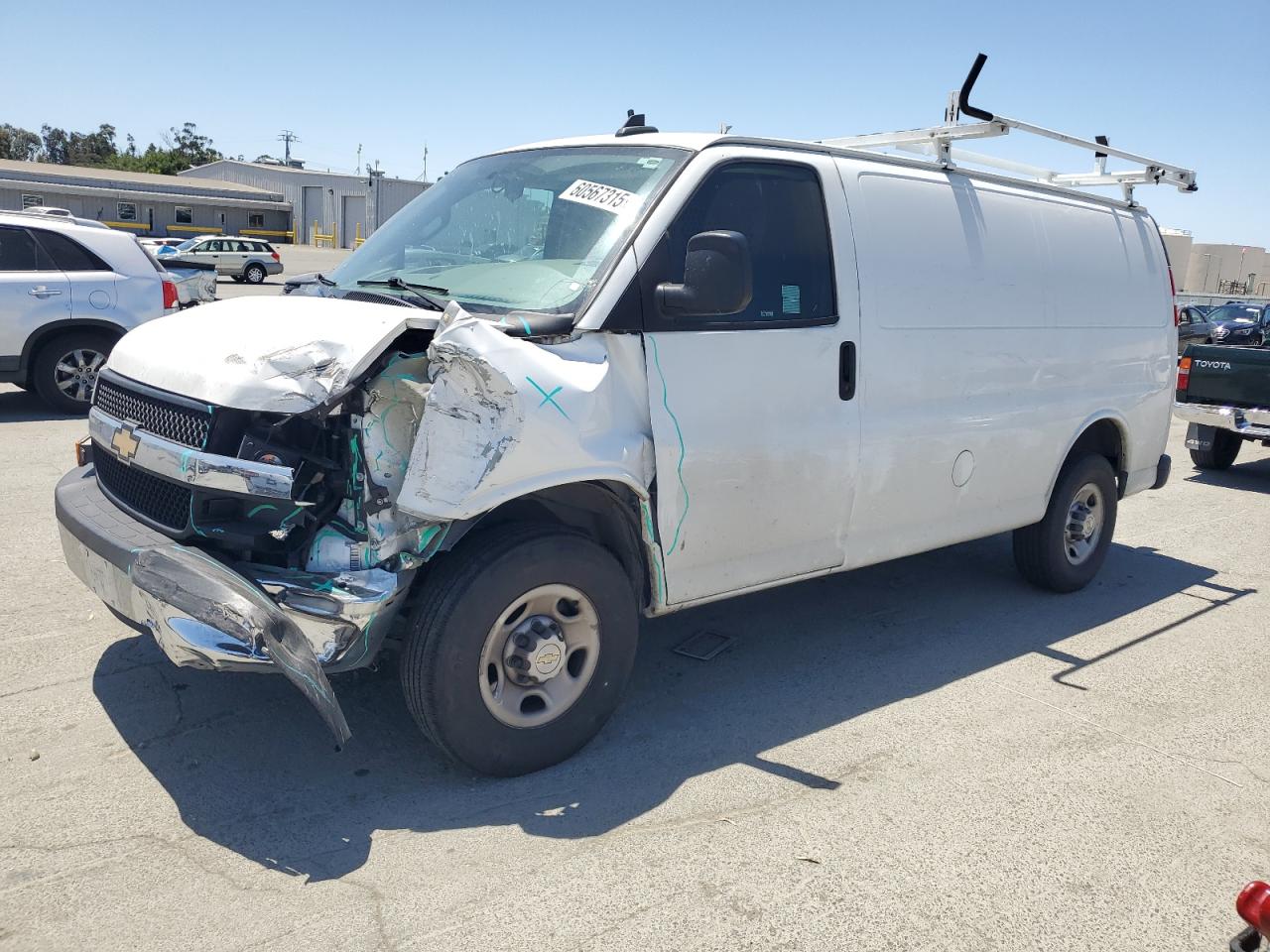 2021 Chevrolet Express G2500 იყიდება Martinez-ში, CA - Front End