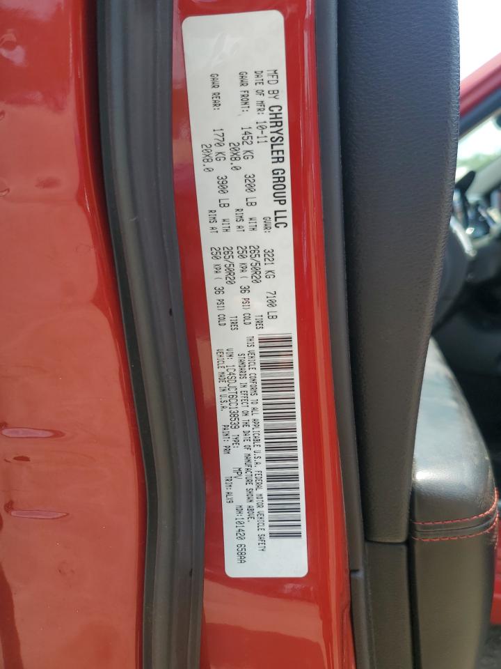 2012 Dodge Durango R/T VIN: 1C4SDJCT6CC138539 Lot: 60165695