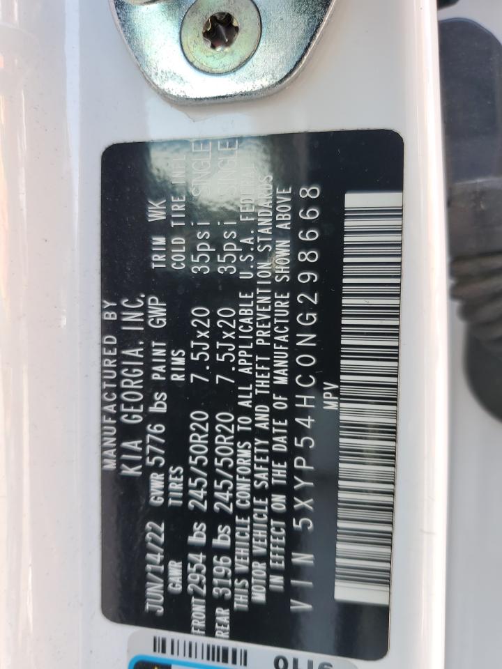 2022 Kia Telluride Sx VIN: 5XYP54HC0NG298668 Lot: 62716655