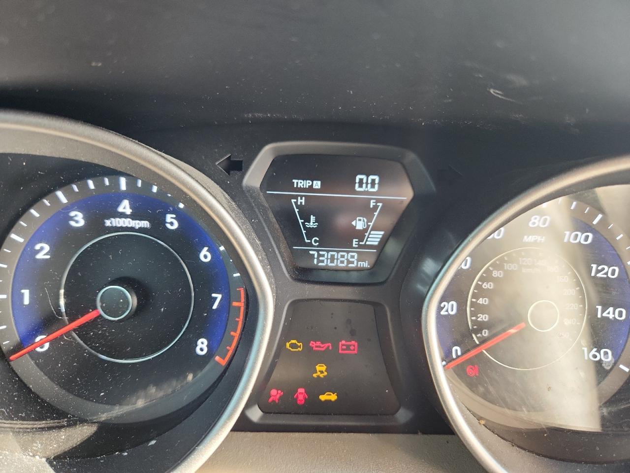 HYUNDAI ELANTRA 2014 VIN 5NPDH4AEXEH536685 фото 9