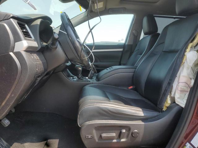  TOYOTA HIGHLANDER 2019 Bordowy
