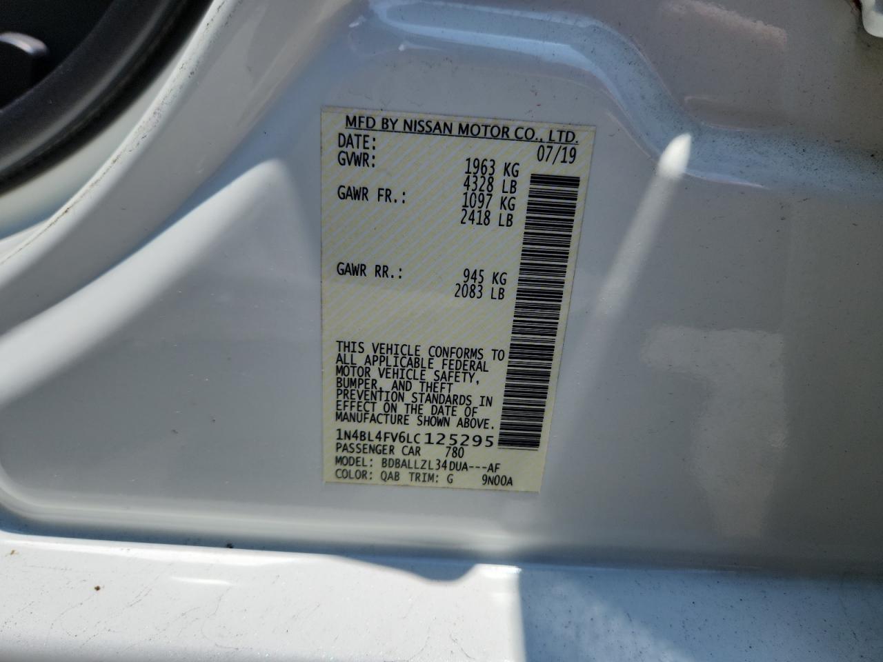 2020 Nissan Altima Platinum VIN: 1N4BL4FV6LC125295 Lot: 63034305