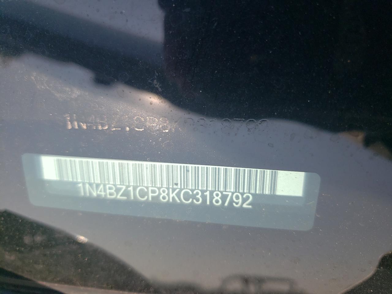 2019 Nissan Leaf S Plus VIN: 1N4BZ1CP8KC318792 Lot: 60483195