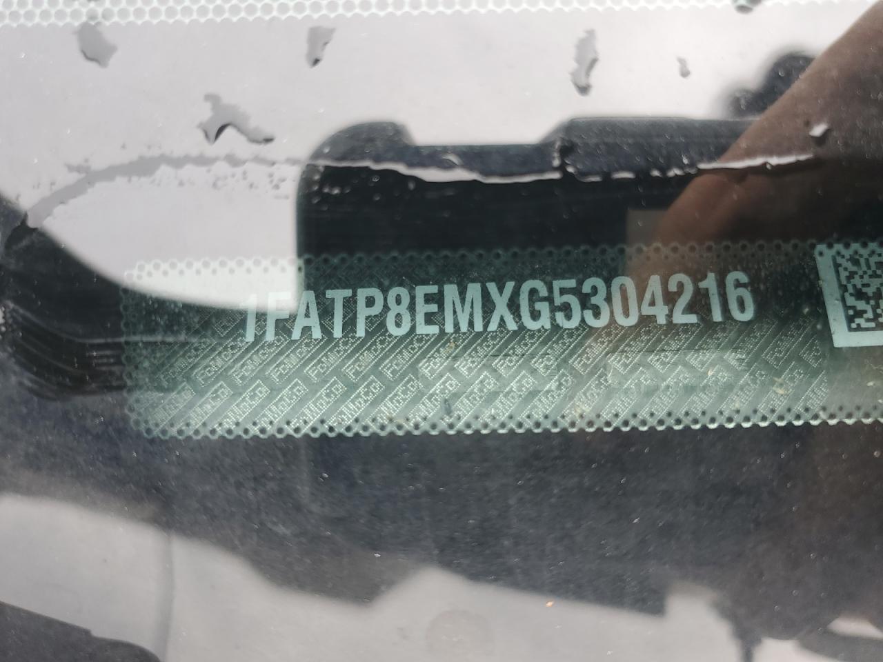 2016 Ford Mustang VIN: 1FATP8EMXG5304216 Lot: 59697085