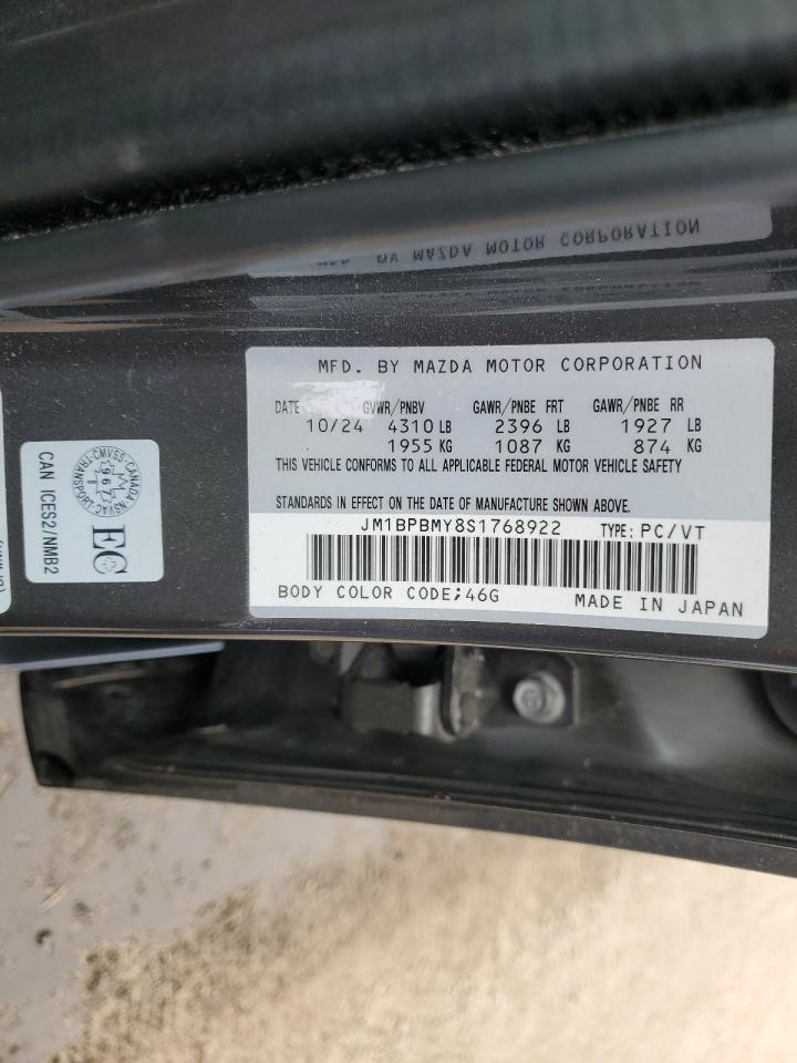 2025 Mazda 3 Gt VIN: JM1BPBMY8S1768922 Lot: 60861125