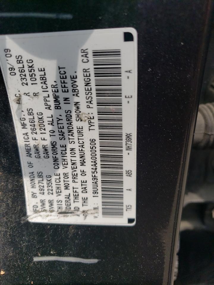 2010 Acura Tl VIN: 19UUA9F54AA000506 Lot: 60886045