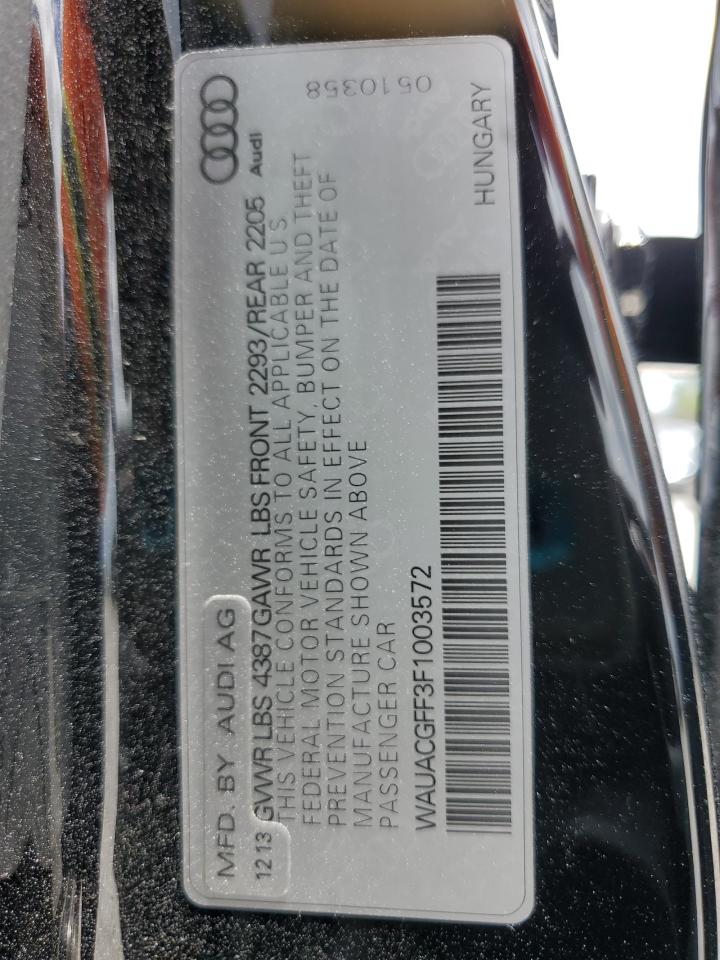2015 Audi A3 Premium VIN: WAUACGFF3F1003572 Lot: 62292935