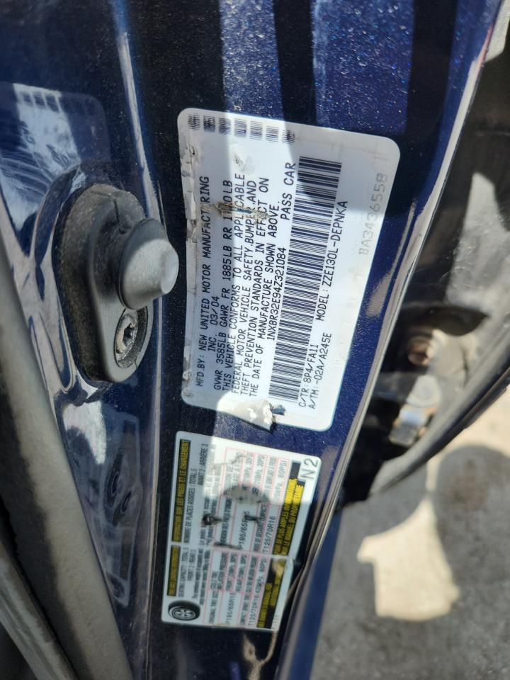 1nxbr32e94z321084 1NXBR32E94Z321084 2004 Toyota Corolla Ce