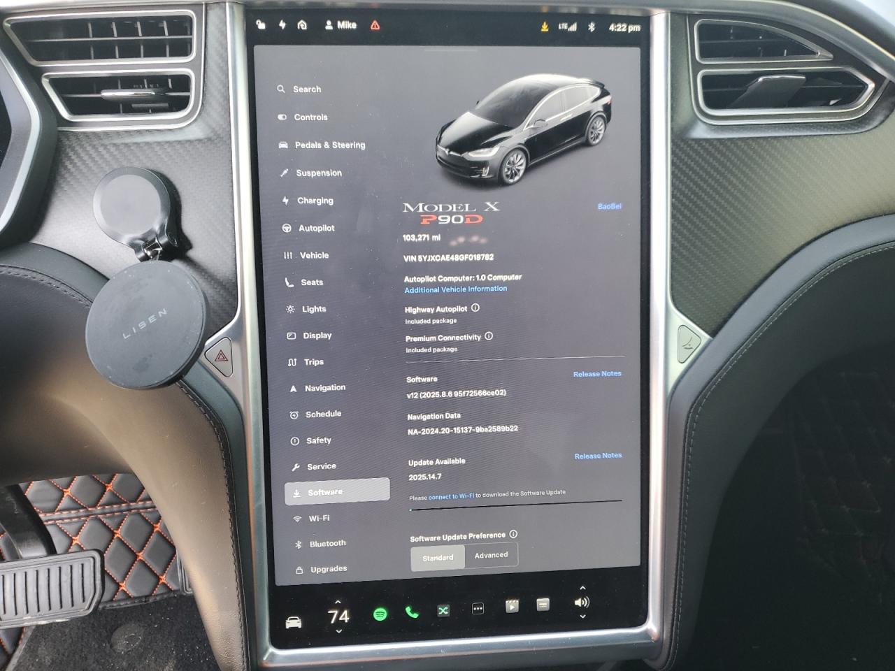 2016 Tesla Model X VIN: 5YJXCAE48GF018782 Lot: 60202465
