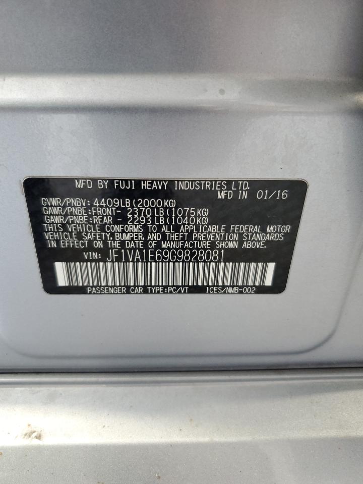 2016 Subaru Wrx Premium VIN: JF1VA1E69G9828081 Lot: 63122085