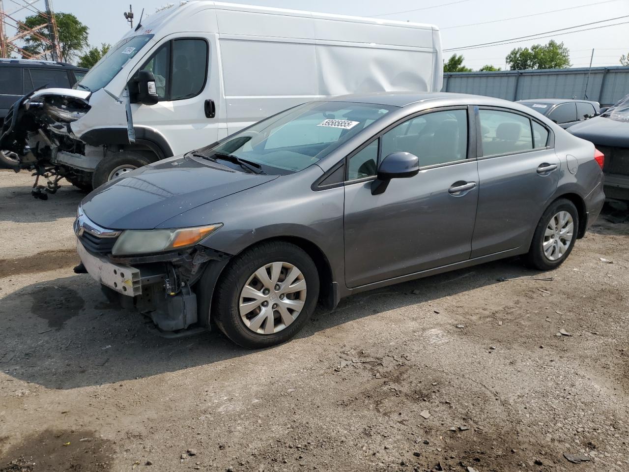2012 Honda Civic Lx en Venta en Dyer, IN - Front End