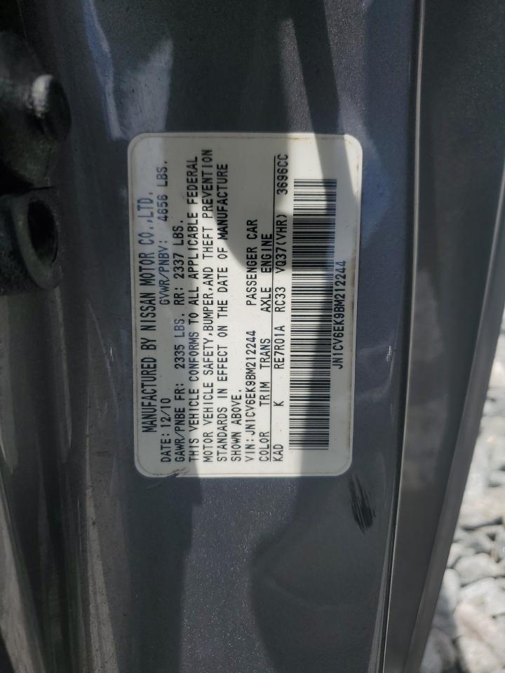 INFINITI G37 2011 VIN JN1CV6EK9BM212244 photo 12