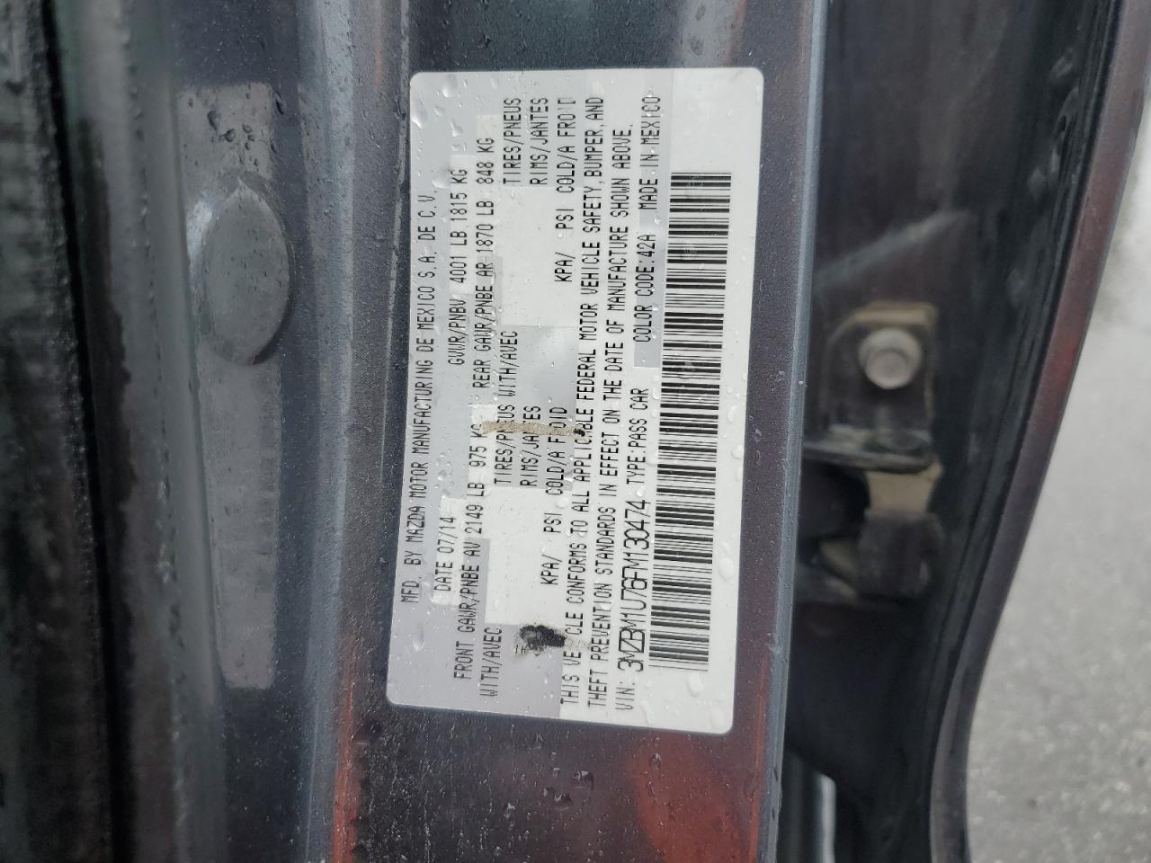 2015 Mazda 3 Sport VIN: 3MZBM1U76FM130474 Lot: 61055285