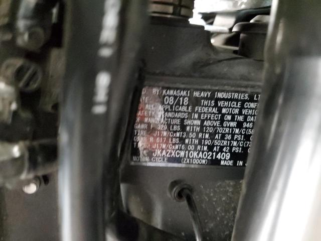 2019 KAWASAKI ZX1000 W  