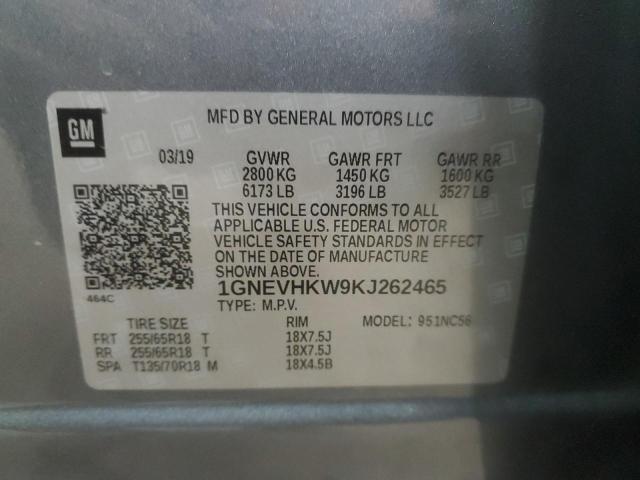 2019 CHEVROLET TRAVERSE LT