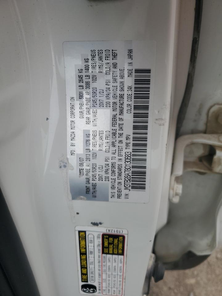 2008 Mazda Cx-9 VIN: JM3TB28A780130683 Lot: 59728155