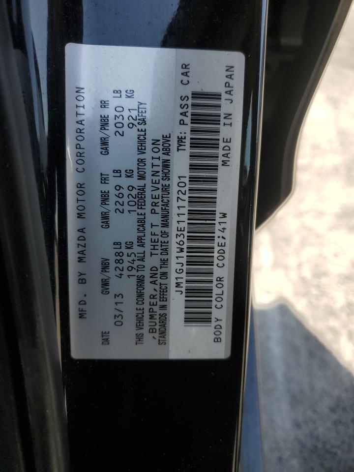 2014 Mazda 6 Grand Touring VIN: JM1GJ1W63E1117201 Lot: 62685595