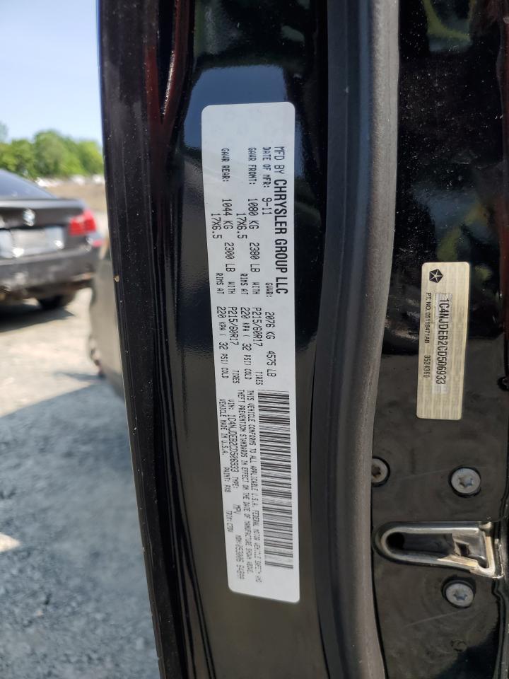 2012 Jeep Compass Latitude VIN: 1C4NJDEB2CD506933 Lot: 59208775