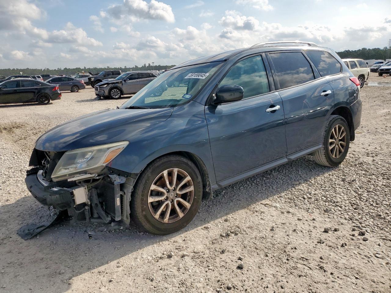 2015 Nissan Pathfinder S blue null gas 5N1AR2MN8FC670071 photo #1