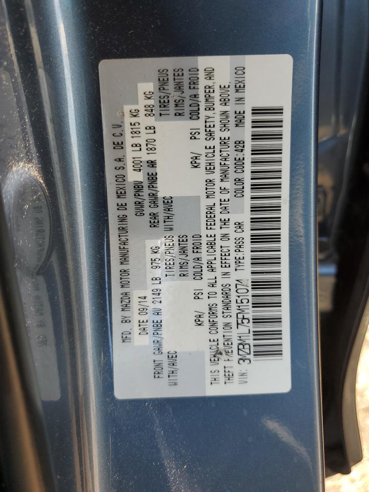 2015 Mazda 3 Touring VIN: 3MZBM1L75FM151074 Lot: 60938095