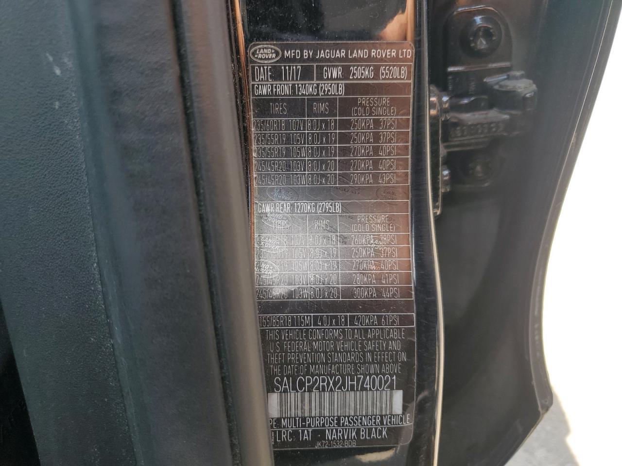 2018 Land Rover Discovery Sport Se VIN: SALCP2RX2JH740021 Lot: 62405755
