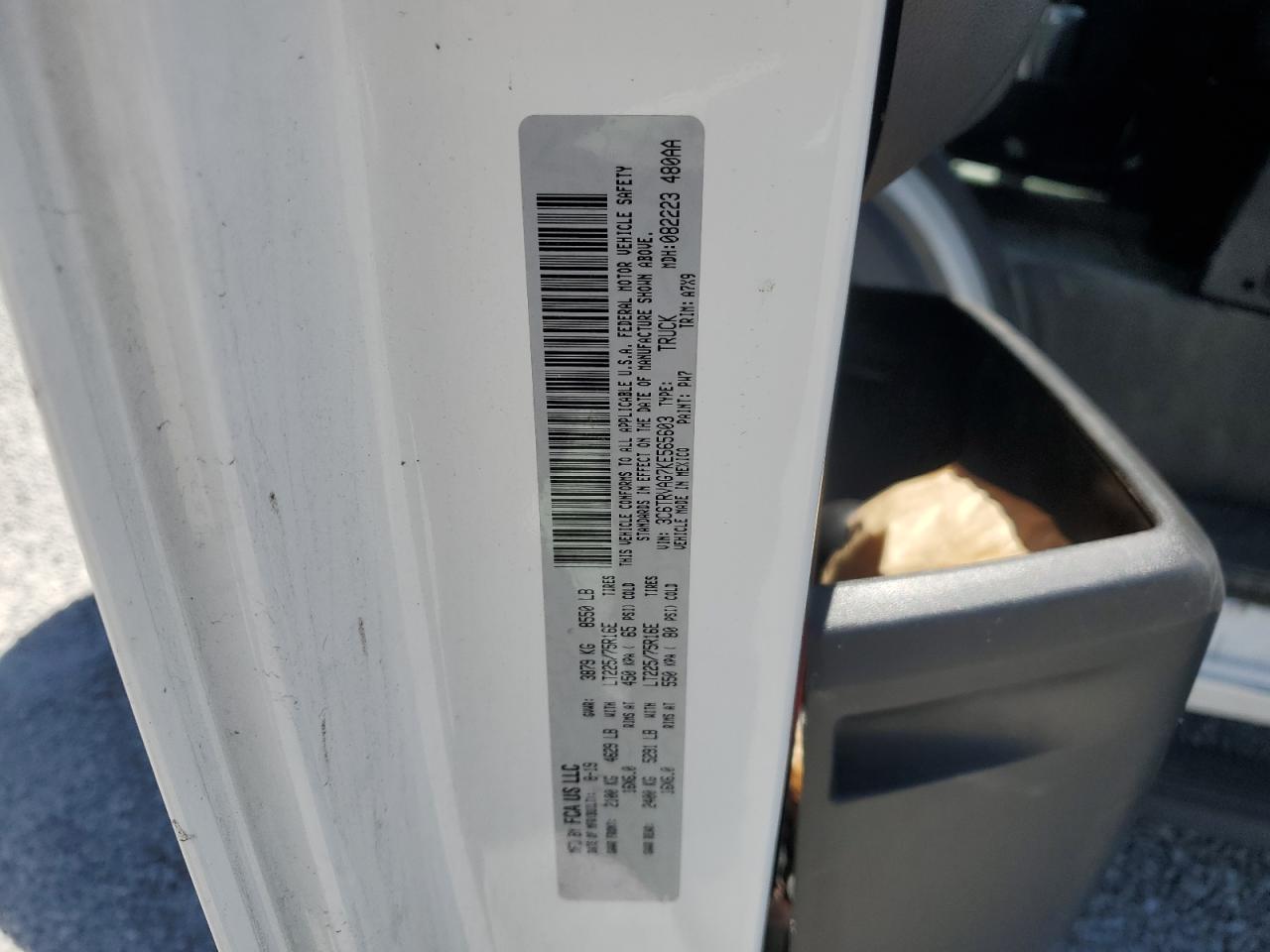 2019 Ram Promaster 1500 1500 Standard VIN: 3C6TRVAG7KE565603 Lot: 60540035