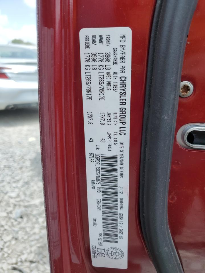 2012 Dodge Ram 1500 Slt VIN: 1C6RD7LT9CS216875 Lot: 62495145