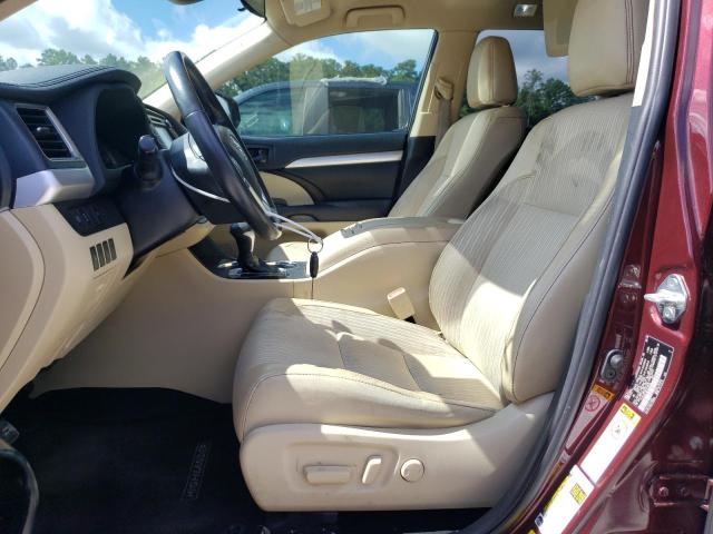  TOYOTA HIGHLANDER 2019 Бургунди