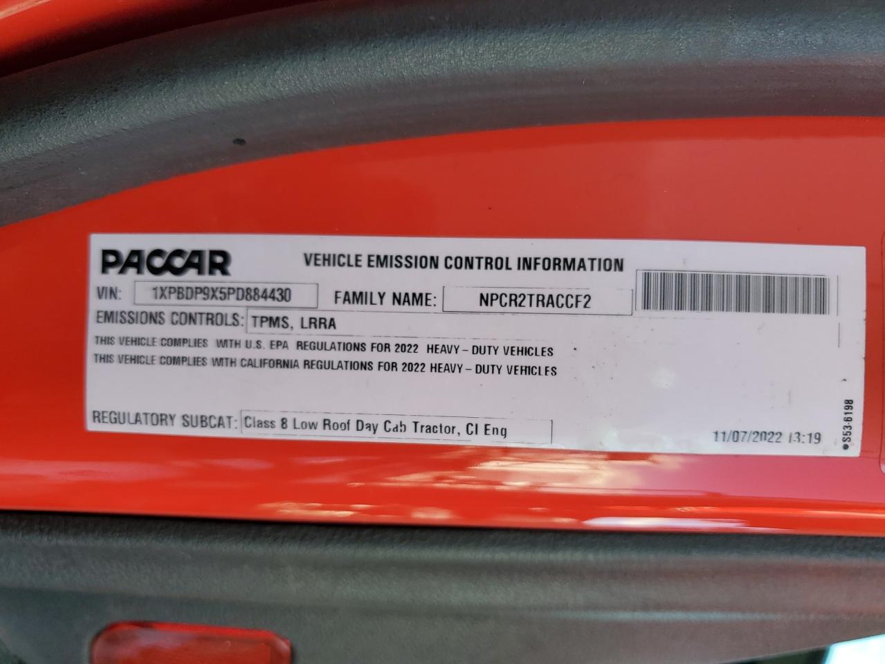 PETERBILT ALL MODELS 2023 VIN 1XPBDP9X5PD884430 фото 10