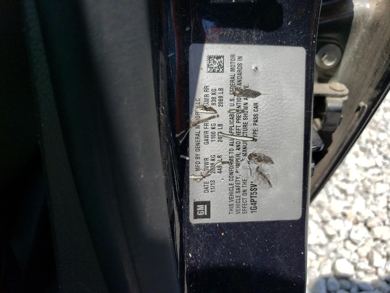 2014 Buick Verano Premium VIN: 1G4PT5SV1E4138489 Lot: 62237805