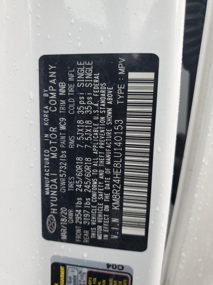 2020 Hyundai Palisade Sel VIN: KM8R24HE8LU140153 Lot: 58483925
