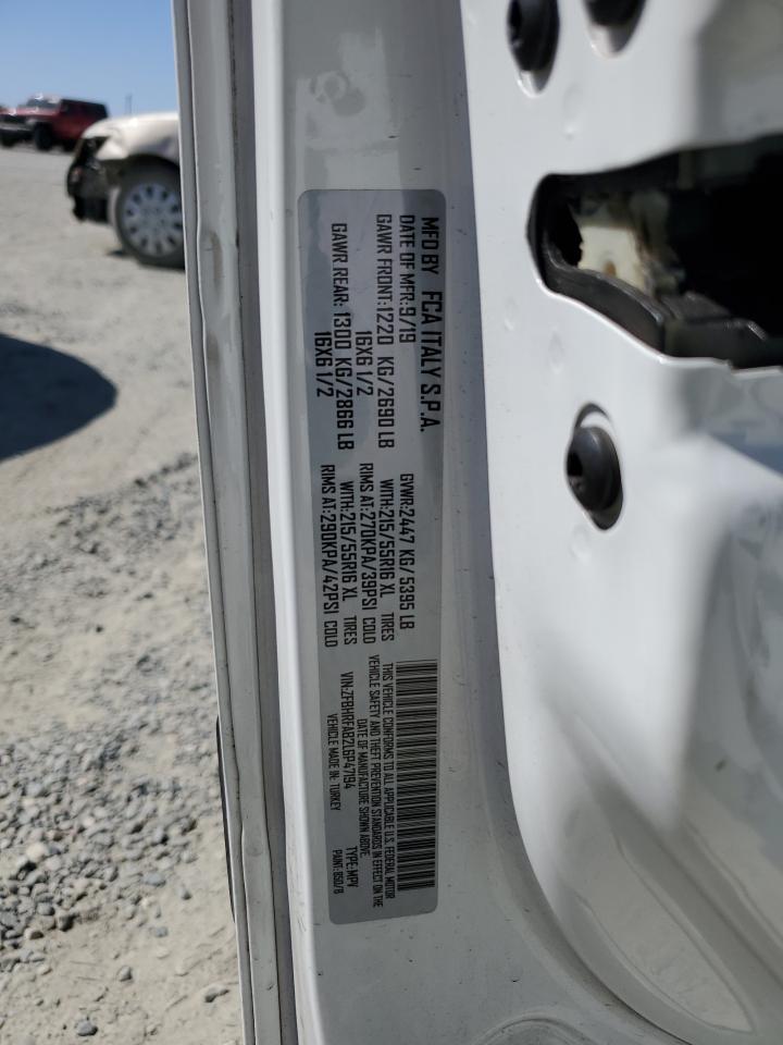 2020 Ram Promaster City VIN: ZFBHRFAB2L6P47194 Lot: 61306495
