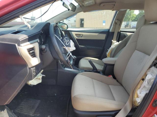  TOYOTA COROLLA 2016 Czerwony